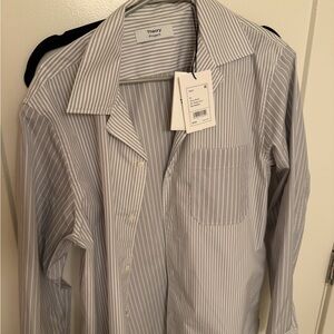 Theory Men's Pinstripe Button-Down Shirt